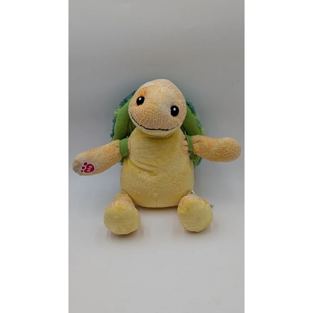 Build-A-Bear Workshop Sea Turtle Plush Toy Yellow Removable Shell Teddy Bear